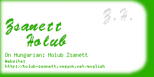 zsanett holub business card